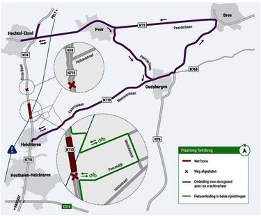 Noord-Zuid zaterdagnacht dicht in Helchteren