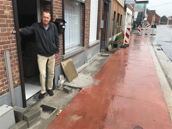 Oeps, foutje: stoep en fietspad te hoog - Beringen