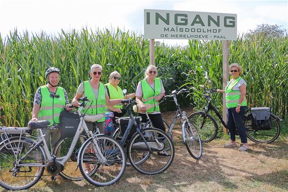 Okra Koersel fietst door de maïs - Beringen