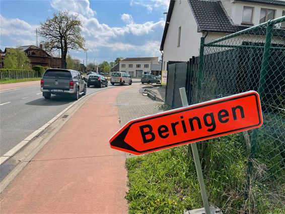 Omleidingsbord zorgt voor verwarring - Beringen