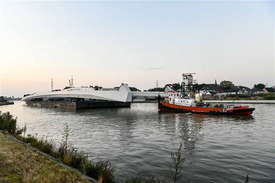 Onderstel brug Tervant aangekomen - Beringen