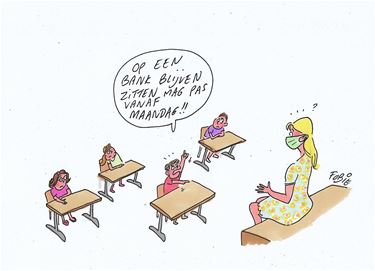 Ondertussen, in een lagere school...