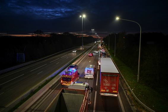 Ongeval veroorzaakt lange file - Beringen