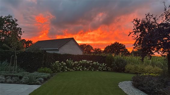 Ook Hamont-Achel kleurt vuurrood - Hamont-Achel