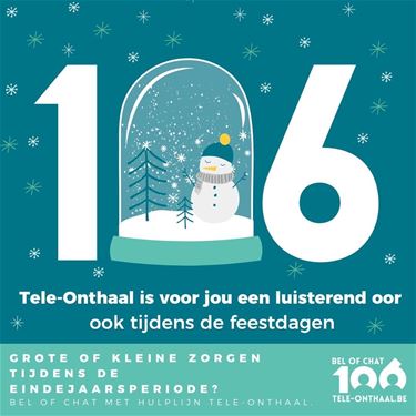 Ook op feestdagen luistert Tele-Onthaal