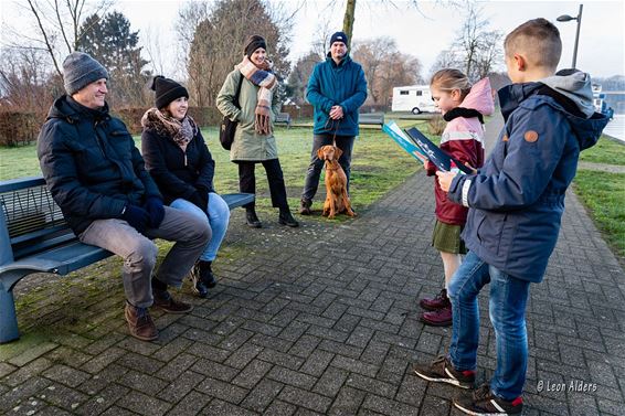 Op een benkske voor de nieuwjaarsbrief - Pelt