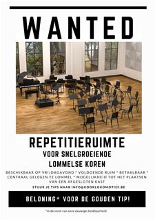 Op zoek naar een nieuw repetitielokaal - Lommel