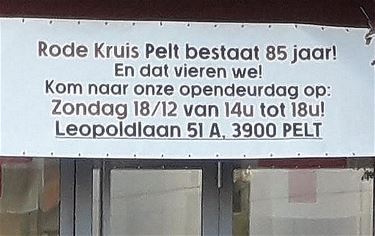 Open deur bij het Rode Kruis - Pelt