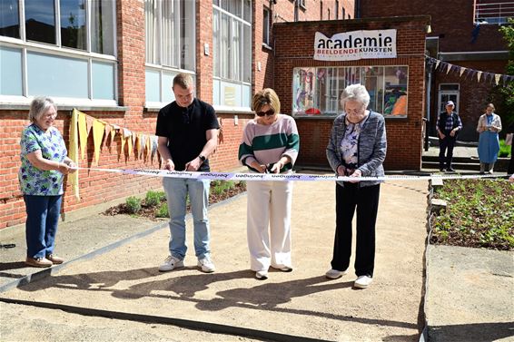 Opening petanquebaan op site Lutgart - Beringen