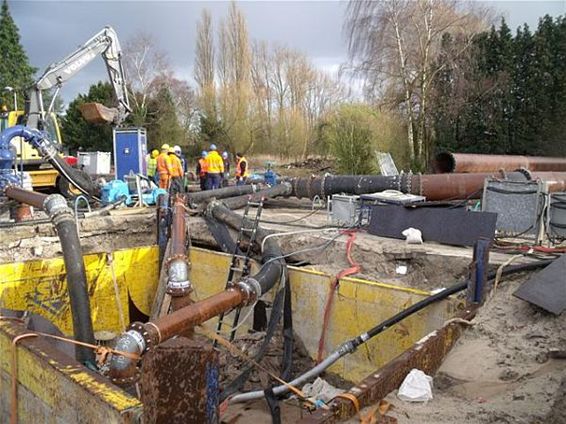 Opnieuw Aquafinleiding ingeklapt - Lommel