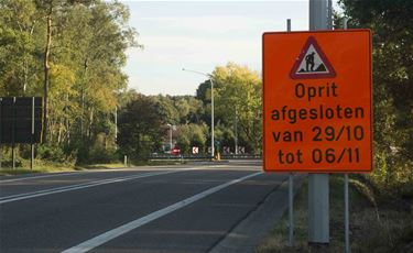 Oprit E313 richting Hasselt afgesloten voor werken - Beringen