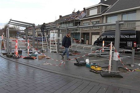 Overdekte fietsenrekken in 't centrum - Neerpelt