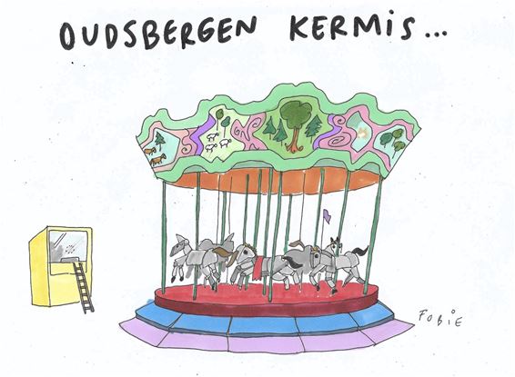 Oudsbergen - Paardjesmolen als lokmiddel voor de wolf?