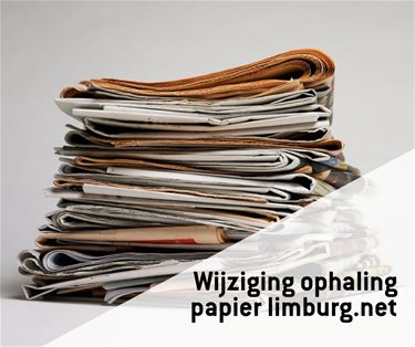 Bree - Papier- en kartonophaling in Bree verplaatst