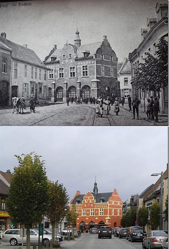 Peer vroeger en nu (2): het Marktplein - Peer