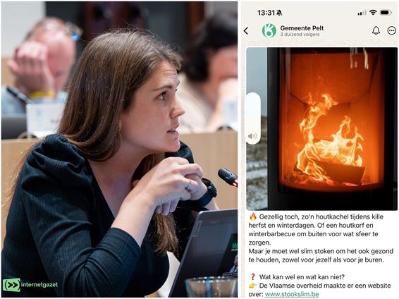 Pelt blijft sensibiliseren rond houtverbranding - Pelt