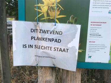 Plankenpad wordt hersteld - Beringen