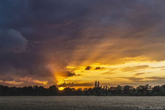 Prachtige zonsondergang - Pelt