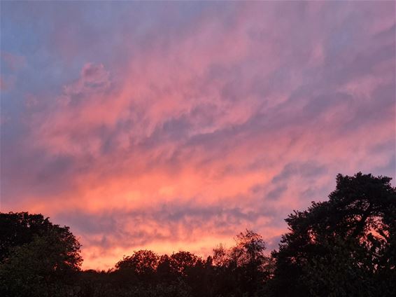 Prachtige zonsondergang boven ’t Plat - Pelt