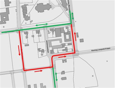 Proefopstelling verkeersplan Liberation Garden - Leopoldsburg