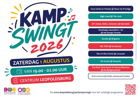 Leopoldsburg - Programma Kamp Swingt