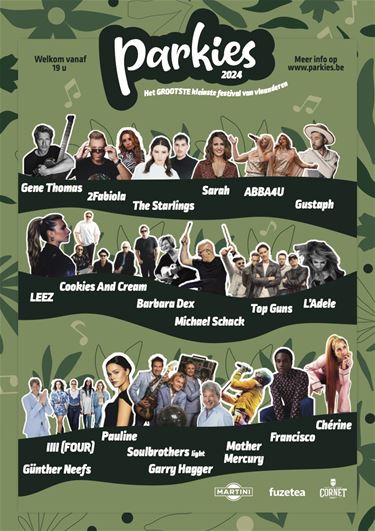 Programma Parkies-concerten bekend - Hamont-Achel