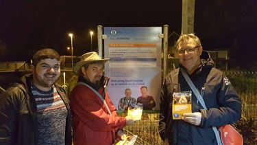 PVDA voert actie aan treinstation Beringen - Beringen