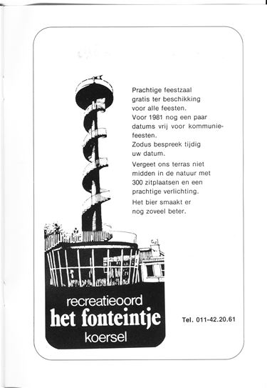 Reclame 1980 - Beringen