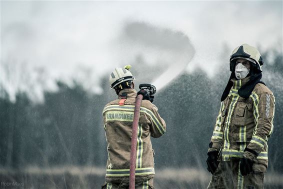 Regen voor de brandoefening - Hechtel-Eksel & Leopoldsburg