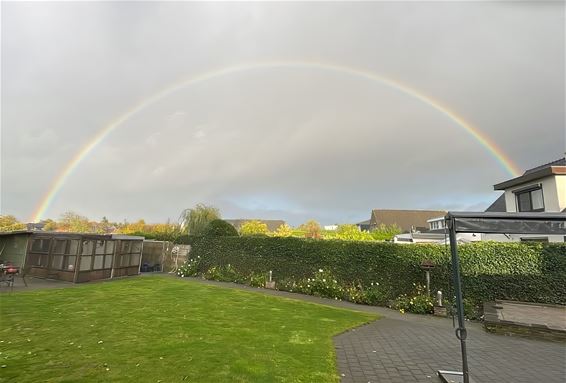 Regenboog boven Hamont-Achel - Hamont-Achel