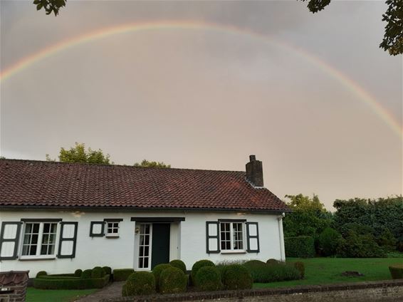 Regenboog boven onze stad - Lommel