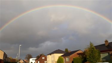 Regenboog, zon en regen - Beringen