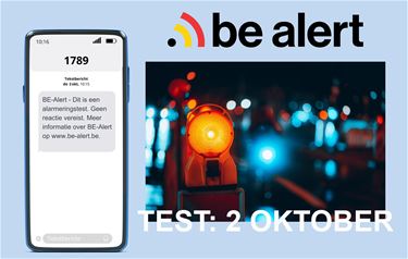 Registreer je op Be-Alert en ontvang testbericht - Bocholt