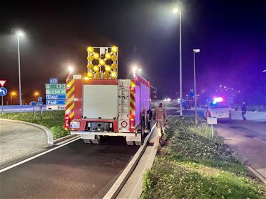 Rijweg tijdje afgesloten door ongeval - Beringen