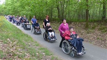 Rolstoelgebruikers op bedevaart Koersels Kapelleke - Beringen