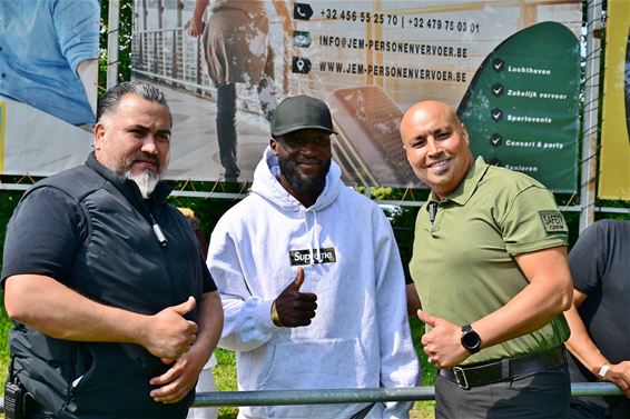 Romelu Lukaku supportert voor zoontje - Beringen