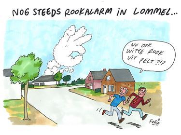 Rookwolk nog steeds zichtbaar in Lommel - Lommel & Pelt