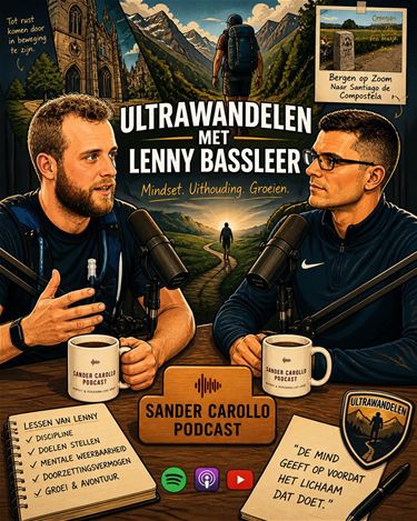 Sander Carollo ontvangt ultrawandelaar in podcast - Hechtel-Eksel
