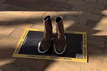 Schoenen als symbool van partnergeweld