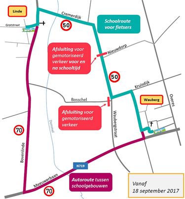 Schoolroute autoluw voor en na schooltijd - Peer