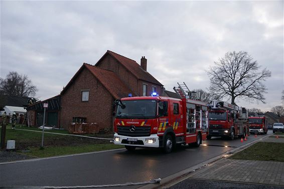 Schouwbrand in Vliegeneindestraat - Beringen