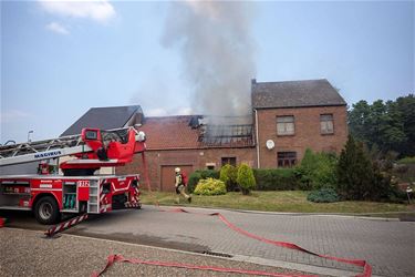 Schuurbrand in Opglabbeek - Meeuwen-Gruitrode