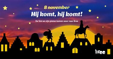 Bree - Sinterklaas meert aan in Bree op 8 november