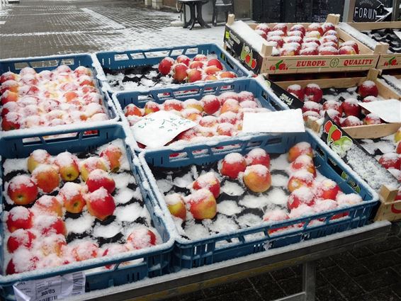 Sneeuw op de markt - Hamont-Achel