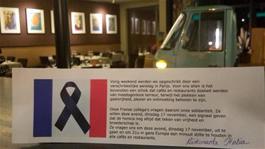 Solidariteitsbetuiging vanuit de horeca - Beringen