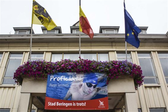 Spandoek voor Pieter Timmers - Beringen