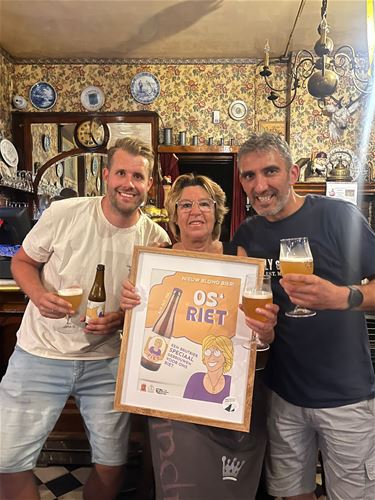 Speciaal bier voor Os' Riet van De Kroon - Lommel