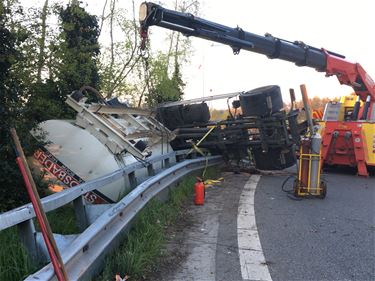 Spectaculair ongeval in Ham - Beringen