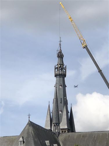 Spectaculaire werken aan kerktoren Hamont - Hamont-Achel