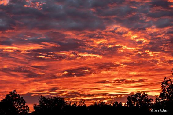 Spectaculaire zonsondergang - Pelt